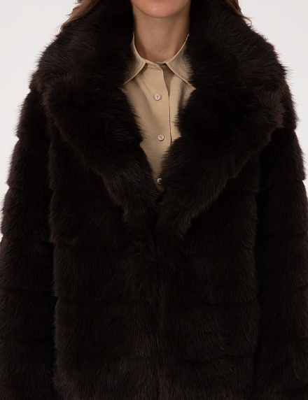 Шуба из экомеха укороченная - G022SZ0MS0ELITE Куртка жен. (VR029, 40)