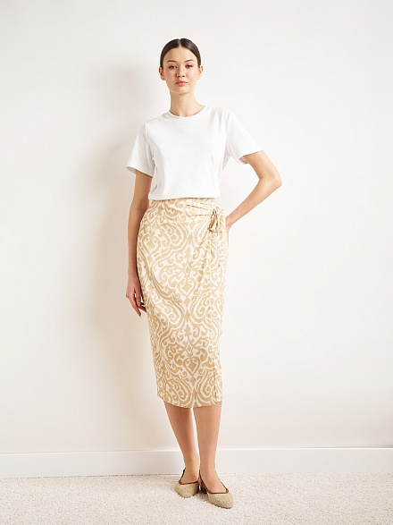 Юбка миди на запах - 