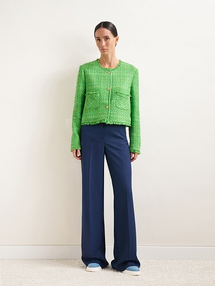 Пиджак твидовый укороченный - G022SZ0020C-SANTORI-R Пиджак жен. (VR055, 40)