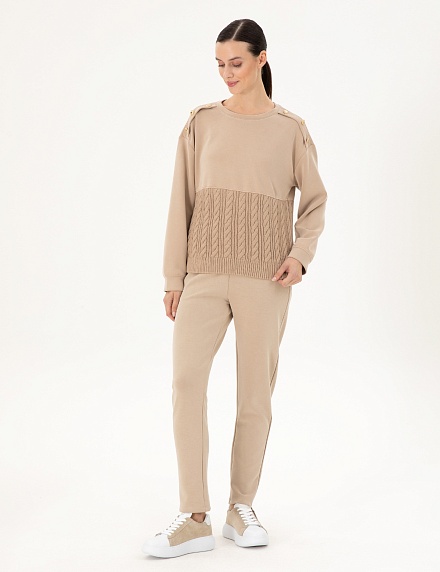 Свитшот комбинированный - G022SZ0820DESRA_S Толстовка жен. (VR011, S)