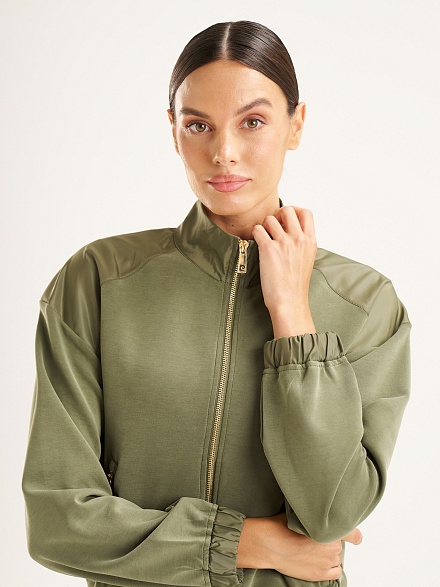 Толстовка без капюшона на молнии - G022SZ0820LETA_H Толстовка жен. (VR027, XL)