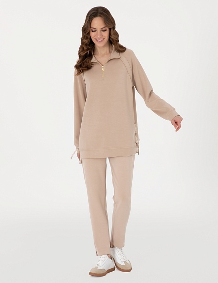 Толстовка с воротником на молнии - 