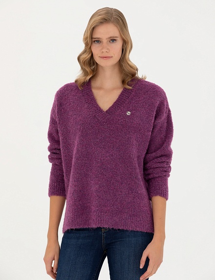 Свитер с добавлением шерсти - G022SZ0TK0UZAY Кофта жен. (VR037, L)