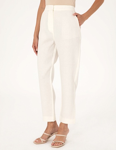 Брюки льняные укороченные - G022SZ0030LATOM_P Брюки жен. (VR019, 34)