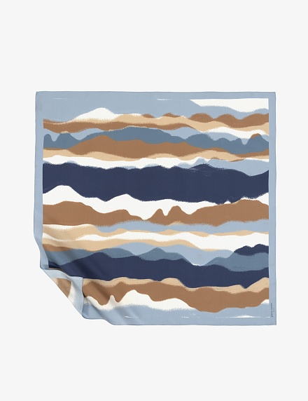 Платок шелковый с узором - A022SZ09393UCHAMI Шарф жен. (VR028)