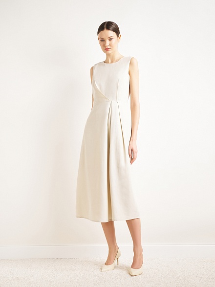 Платье миди со сборкой на талии - G022SZ0320ASTER Платье жен. (VR011, 44)