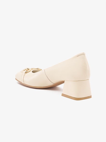 Туфли кожаные с декоративной пряжкой - S072SZ0330Y24DEYS-P Обувь жен. (VR071, 37)