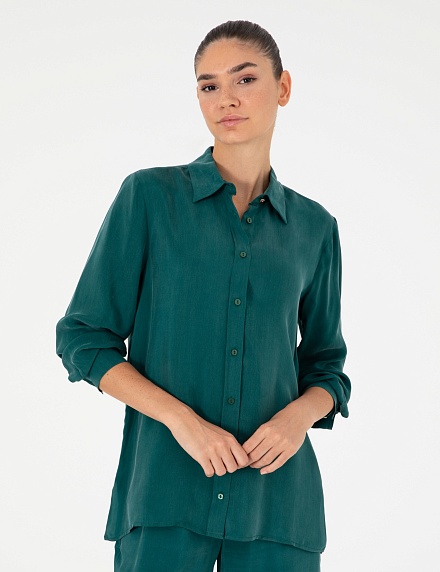 Рубашка прямого кроя - G022SZ0040PARENSO_G Сорочка жен. (VR079, 36)