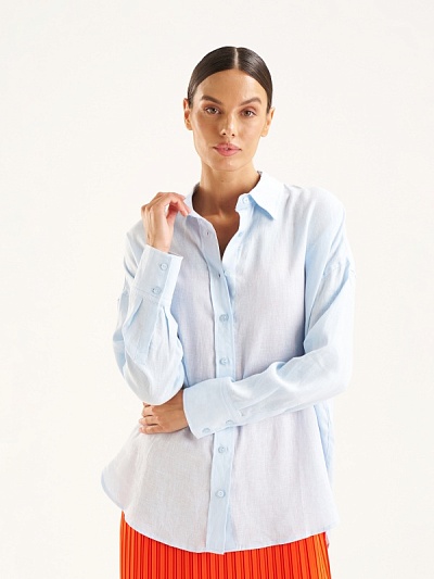 Рубашка льняная оверсайз - G022SZ0040KETO_G Сорочка жен. (VR003, 40)