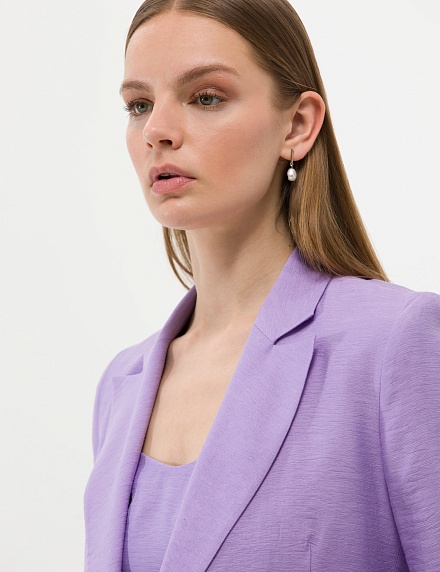 Пиджак двубортный из жатой ткани - G022SZ0020KRAF-C Пиджак жен. (VR149, 38)