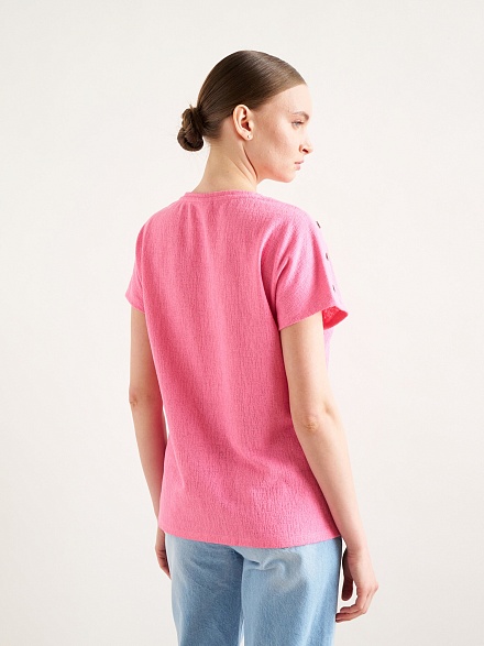 Футболка с V-образным вырезом - G022SZ0110GEBI Футболка жен. (VR041, XS)