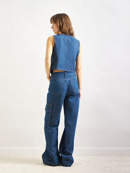 Жилет джинсовый - G072SZ0770R_OTIS_Y Куртка джинс. жен. (VR028, 36)