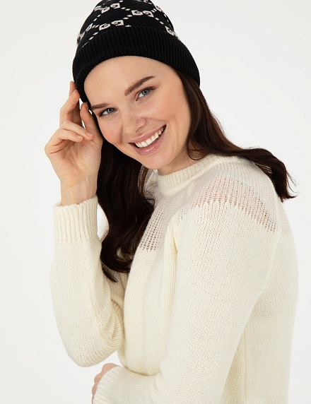 Шапка с подворотом - A022SZ0640JANGALBERE_SK24 Шапка жен. (VR046)