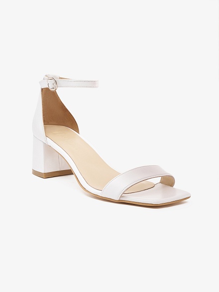 Босоножки кожаные на квадратном каблуке - S072SZ0330Y24HUYRET-P Обувь жен. (VR013, 37)