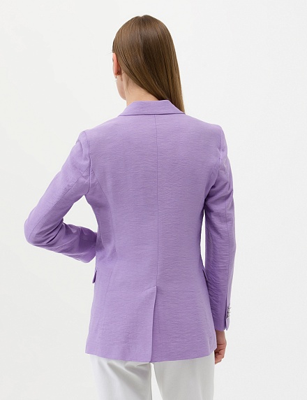 Пиджак двубортный из жатой ткани - G022SZ0020KRAF-C Пиджак жен. (VR149, 38)