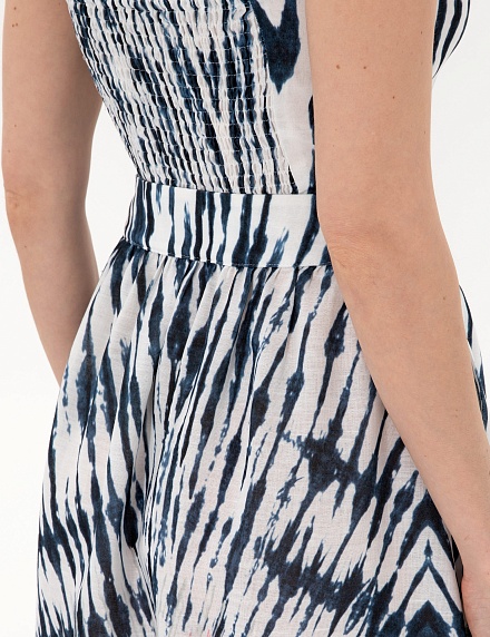 Юбка миди с принтом - 