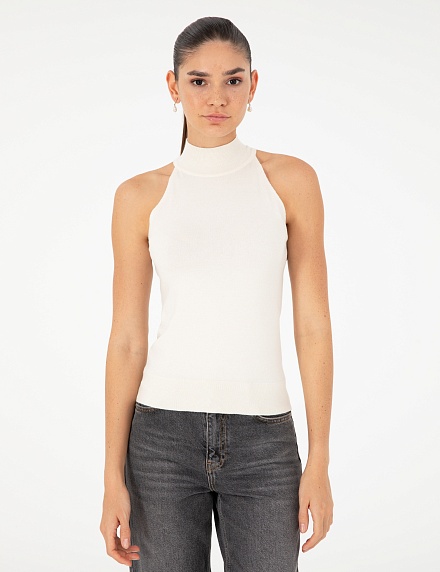 Топ трикотажный с воротником-стойка - G022SZ0TK0DANGOMA_TB Кофта жен. (VR019, L)