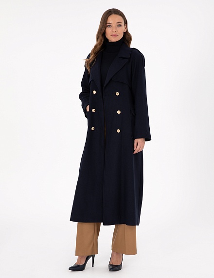 Пальто двубортное с добавлением шерсти - G022SZ0KS0METAS Куртка жен. (VR033, 40)