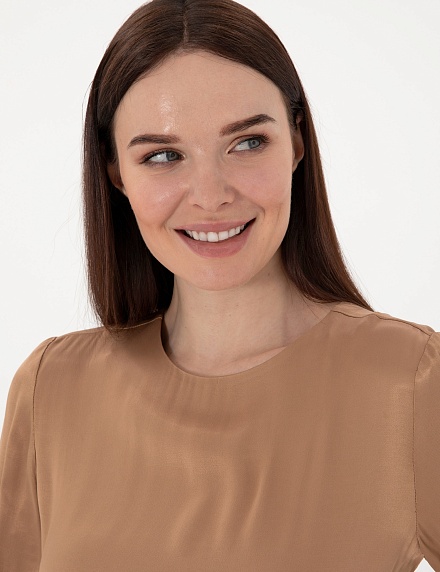 Блузка с коротким рукавом - G022SZ0040YUNA_B Сорочка жен. (VR029, 32)