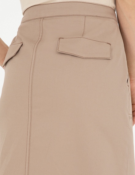 Юбка миди с разрезом спереди - G022SZ0980NELL-E Юбка жен. (VR011, 36)