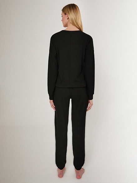 Теплая пижама со штанами и кофтой - G022SZ0HFTKMPC8731_S Костюм дом. жен. Бельевое изделие (VR046, S)