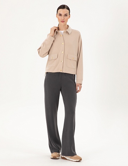 Брюки спортивные на кулиске прямые - G022SZ0OP0PARF_P Брюки спорт. жен. (VR006, 2XS)