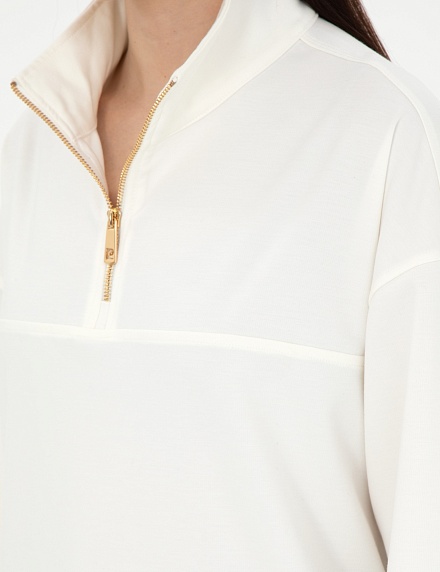 Толстовка с воротником на молнии - G022SZ0820METU_S Толстовка жен. (VR019, XS)