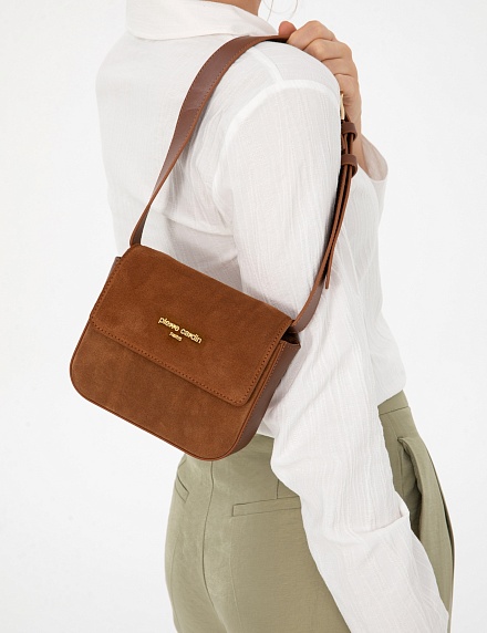 Сумка кросс-боди замшевая - A022SZ057CAPRAZSK25_MOON Сумка жен. (VR099)