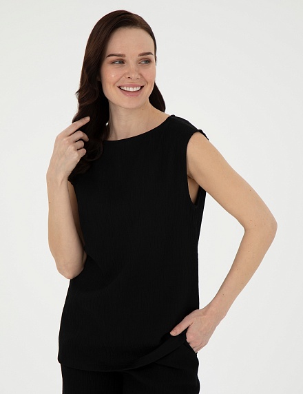 Топ из жатой ткани - G022SZ0040RISTA_B Сорочка жен. (VR046, 36)