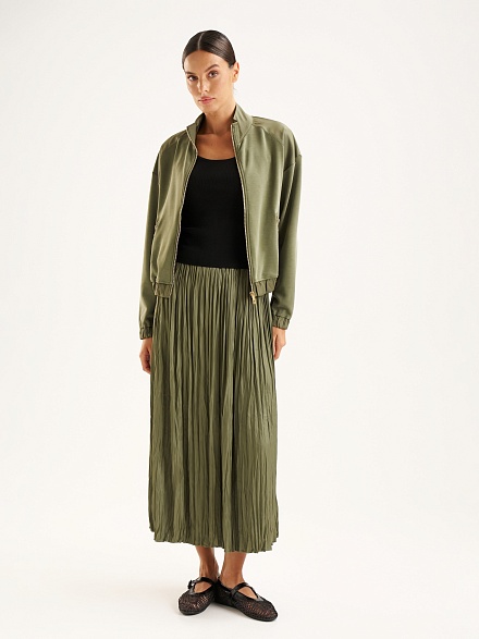 Толстовка без капюшона на молнии - G022SZ0820LETA_H Толстовка жен. (VR027, XS)