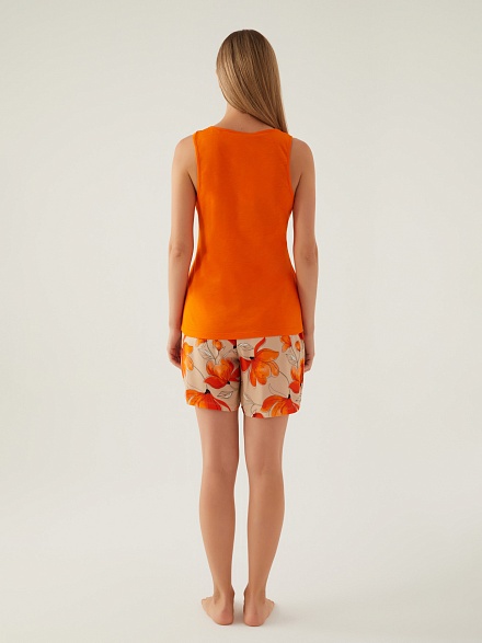 Пижама с шортами и майкой - G022SZ0HFP028814_IY24 Костюм дом. жен. Бельевое изделие (VR051, XL)
