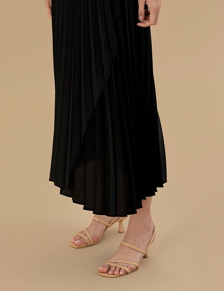 Юбка плиссе миди ассиметричного кроя - G022SZ0980HEVITA Юбка жен. (VR046, 40)