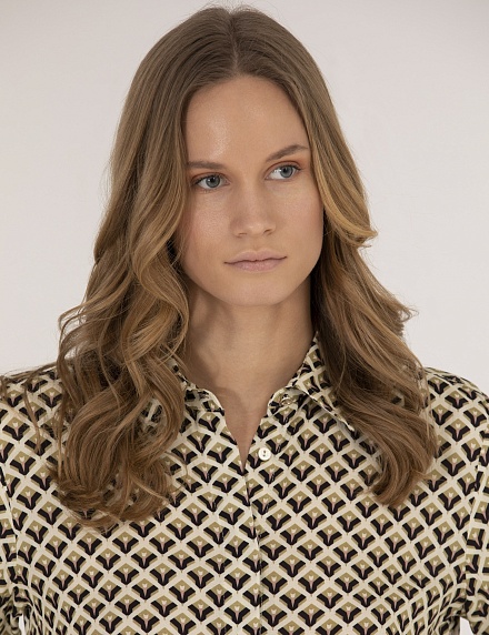 Рубашка с узором свободная - G022SZ0040CEDRUS-G23Y Сорочка жен. (VR046, 36)