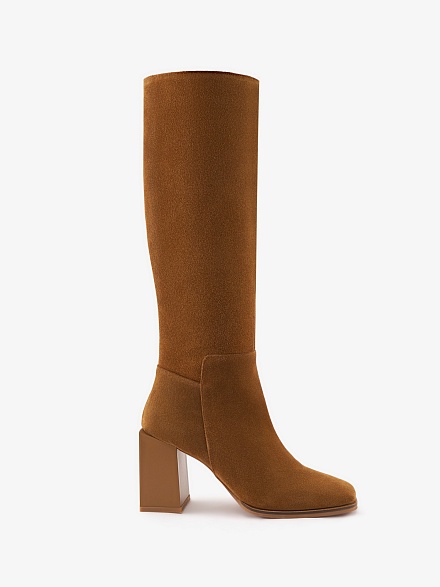 Сапоги замшевые на квадратном каблуке - S072SZ0330K23ETTELE-P Обувь жен. (VR099, 36)