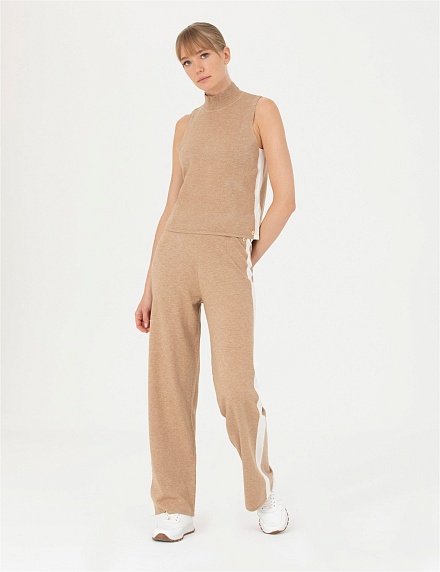 Топ трикотажный с воротником-стойка - G022SZ0TK0ANTORYUM-S Кофта жен. (VR011, M)