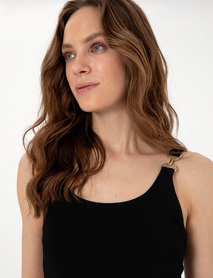Топ с декоративной деталью - G022SZ0TK0ZEBI Кофта жен. (VR046, XS)