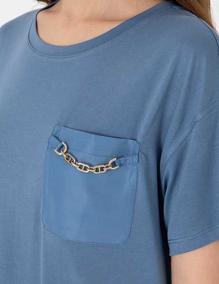 Футболка с декоративным элементом - G022SZ0110ALLI Футболка жен. (VR028, 2XS)