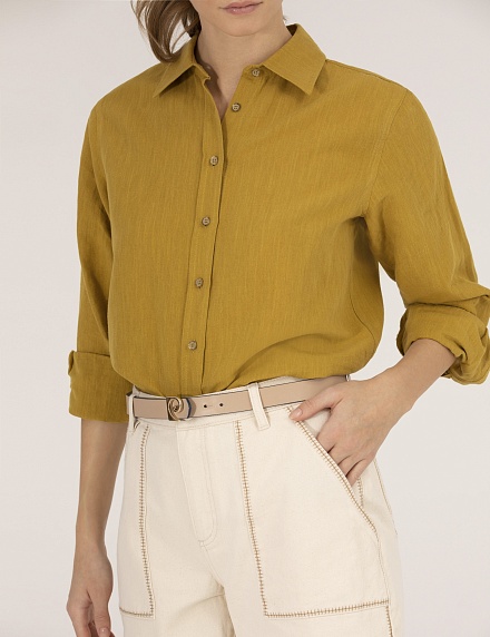 Рубашка из смеси льна и хлопка свободная - G022SZ0040KETO Сорочка жен. (VR235, 36)