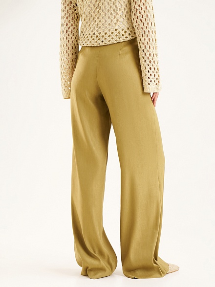 Брюки с добавлением льна прямые - G022SZ0030P-KUBAS Брюки жен. (VR235, 42)