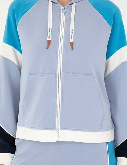 Толстовка на молнии с капюшоном - 