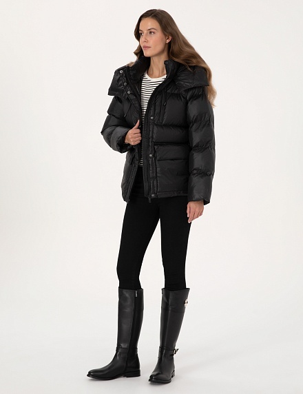 Пуховик укороченный с несьемным капюшоном - G022SZ0MS0NICCO Куртка жен. (VR046, 34)