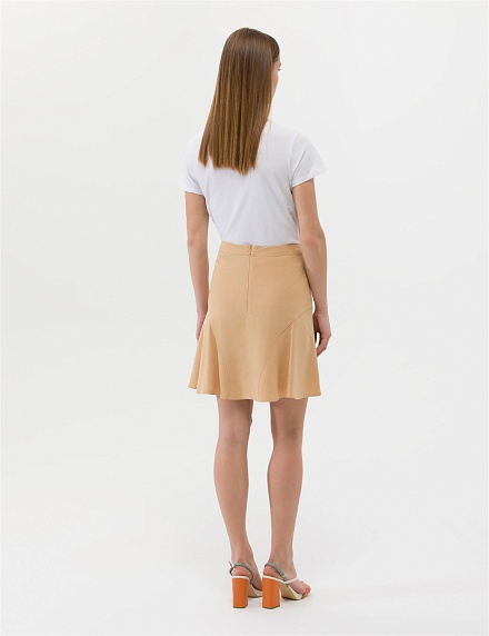 Юбка трапеция трикотажная мини - G022SZ0980SOLO-E Юбка жен. (VR011, 34)