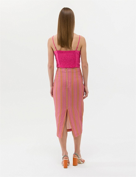 Юбка-карандаш миди из хлопка со льном - G022SZ0980WESTA Юбка жен. (VR222, 36)