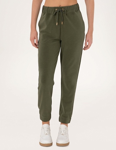 Брюки спортивные на манжетах зауженные - G022SZ0OP0LETA_P Брюки спорт. жен. (VR027, S)