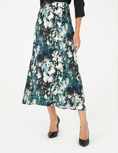 Юбка миди с абстрактным принтом - G022SZ0980AGNES Юбка жен. (VR079, 32)