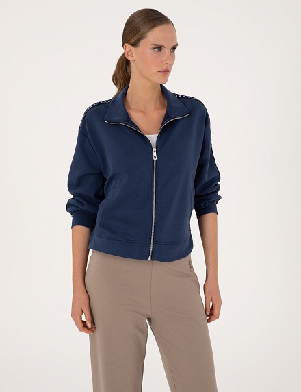 Толстовка без капюшона на молнии - G022SZ0820HONA_H Толстовка жен. (VR033, XS)