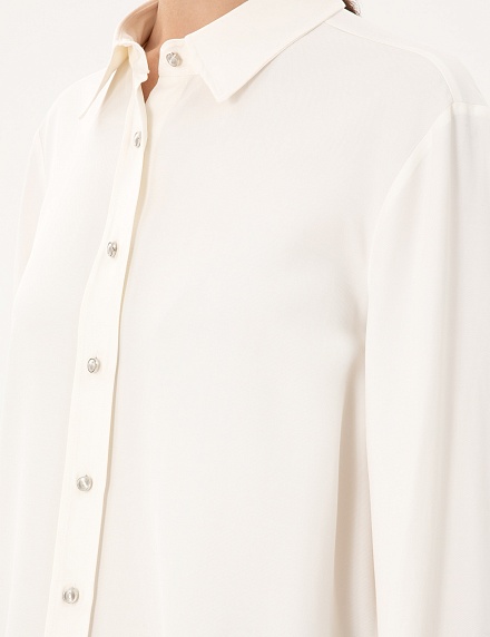 Рубашка с жемчужными пуговицами прямого кроя - G022SZ0040STELLA Сорочка жен. (VR019, 40)