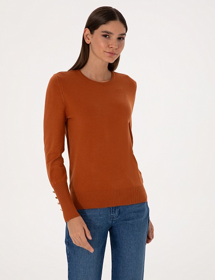 Джемпер с декоративными пуговицами - G022SZ0TK0DADA_25K Кофта жен. (VR191, M)