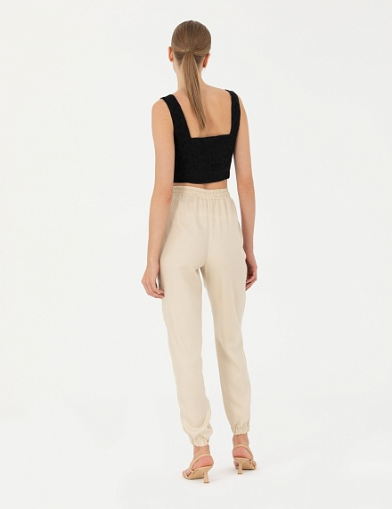 Джоггеры ил лиоцелла на кулиске зауженные - G022SZ0030NOCTU-P Брюки жен. (VR071, 42)
