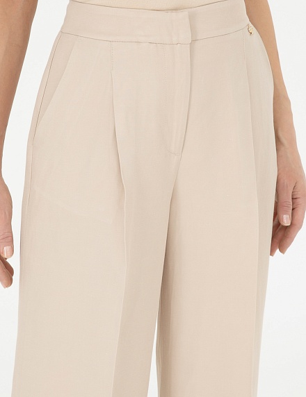 Брюки с добавлением льна - G022SZ0030CLAY_P Брюки жен. (VR085, 36)